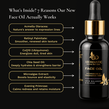 Face Oil - All Skin Types - Fragrance Free - Aromantic UK