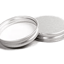 Silver Aluminium Lid for 15ml clear glass jar - Aromantic UK