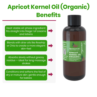 Organic Apricot Kernel Oil - Aromantic UK