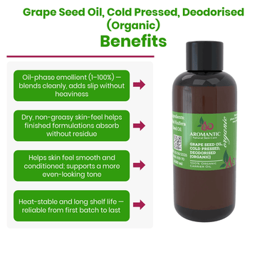 Organic Grapeseed Oil - Aromantic UK