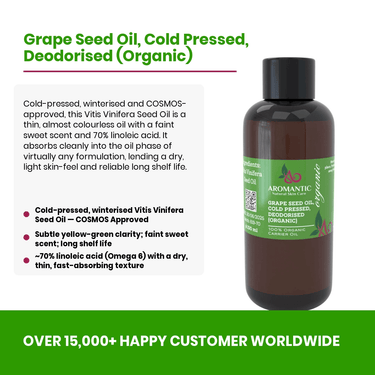 Organic Grapeseed Oil - Aromantic UK