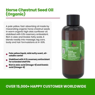 Organic Horse Chestnut Seed Oil - Aromantic UK