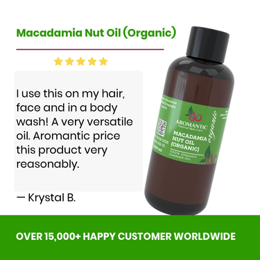 Organic Macadamia Nut Oil - Aromantic UK
