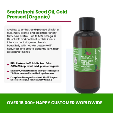 Organic Sacha Inchi Seed Oil - Aromantic UK