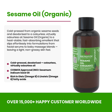 Organic Sesame Oil - Aromantic UK