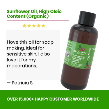 Organic Sunflower Oil High Oleic - Aromantic UK