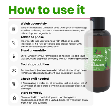 Jojoba Oil (Organic) - howto