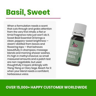Sweet Basil Essential Oil - Aromantic UK
