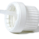 Cap, White Plastic Tamper Evident Dropper Medium (1.5mm) - Aromantic UK