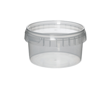 Transparent Plastic Tubs with Tamper Proof Lids - Aromantic UK