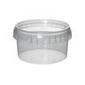 Tub, Transparent Plastic with Tamper Proof Lid (240 ml) - Aromantic UK