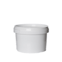 Tub, White Plastic with Lid (500 ml) - Aromantic UK
