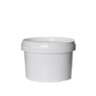 Tub, White Plastic with Lid (500 ml) - Aromantic UK